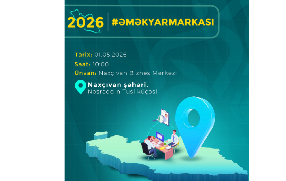 Naxçıvanda növbəti əmək yarmarkasında 150-dən çox vakansiya təqdim ediləcək