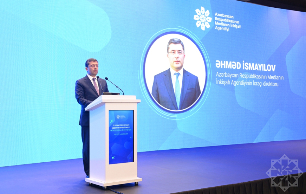 “İctimai proseslər media müstəvisində” mövzusunda III Forumun açılış mərasimi olub