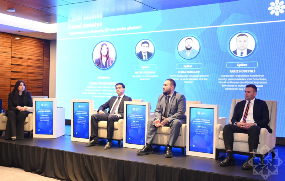 Şəhərsalma, mədəni irs və qlobal tədbirlər media müstəvisində - Panel sessiya