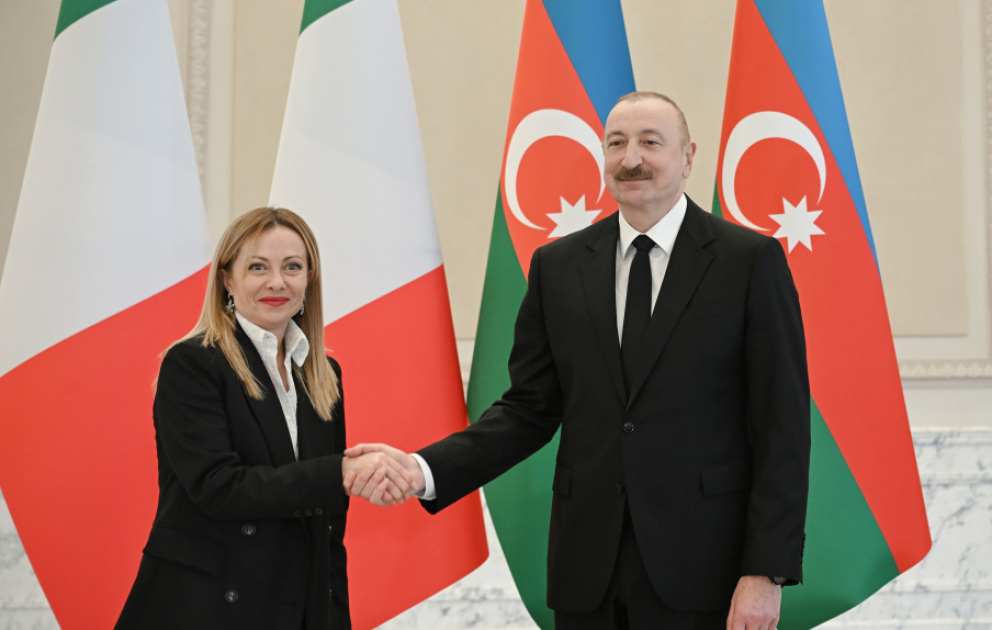Prezident İlham Əliyevin İtaliya Nazirlər Şurasının sədri Ciorcia Meloni ilə təkbətək görüşü keçirilib