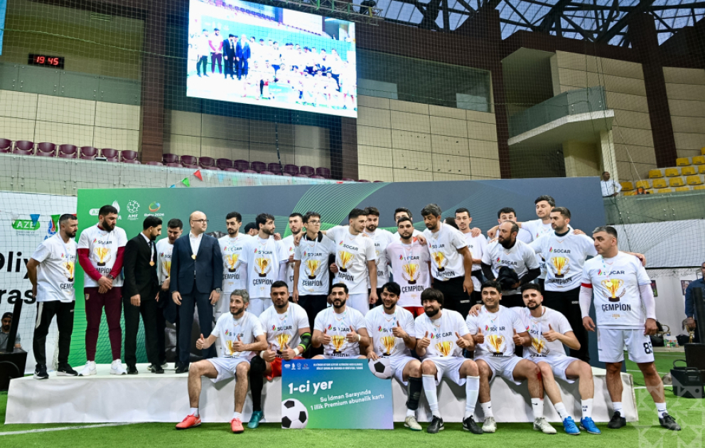 Dövlət qurumları arasında IV minifutbol turnirinin qalibləri mükafatlandırılıb