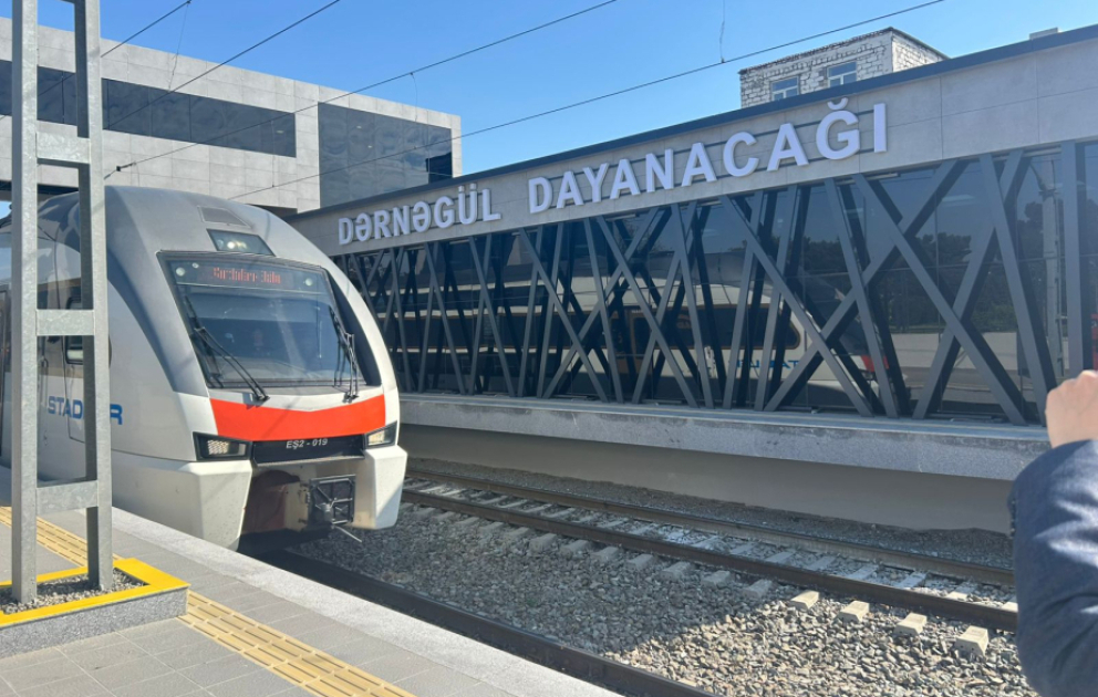 “Dərnəgül” dəmiryol dayanacağı istifadəyə verilib