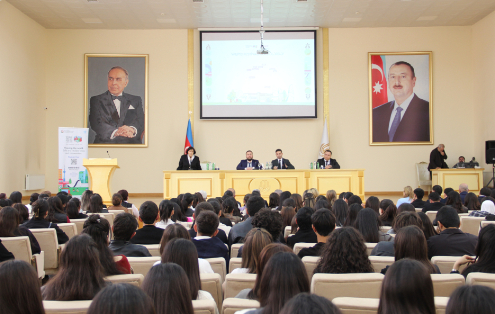 Gəncə Dövlət Universitetində WUF13 ilə bağlı təqdimat olub