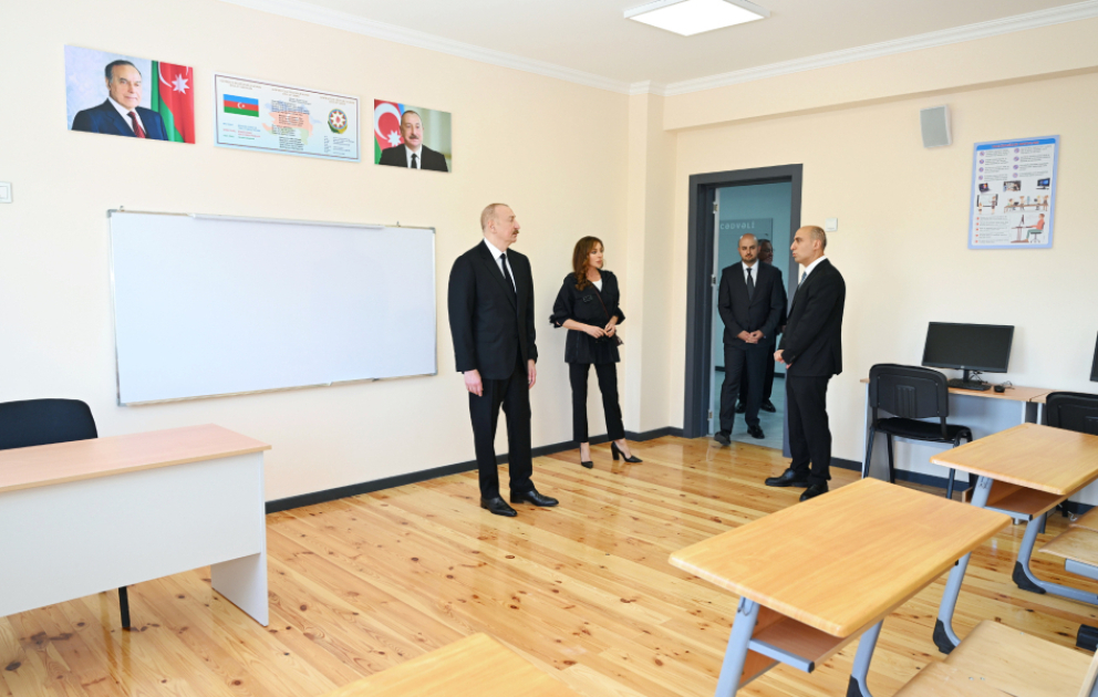 Le président Ilham Aliyev participe à l'inauguration du village de Chukurbeyli du district de Djabraïl