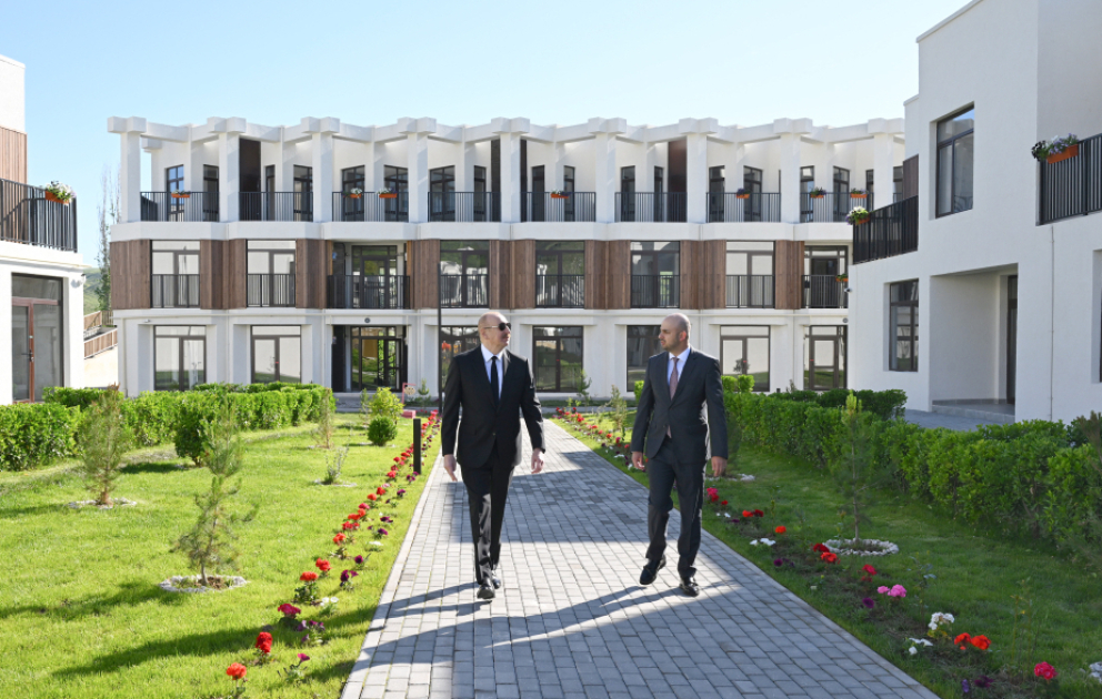 President Ilham Aliyev inaugurates first residential complex in Zangilan