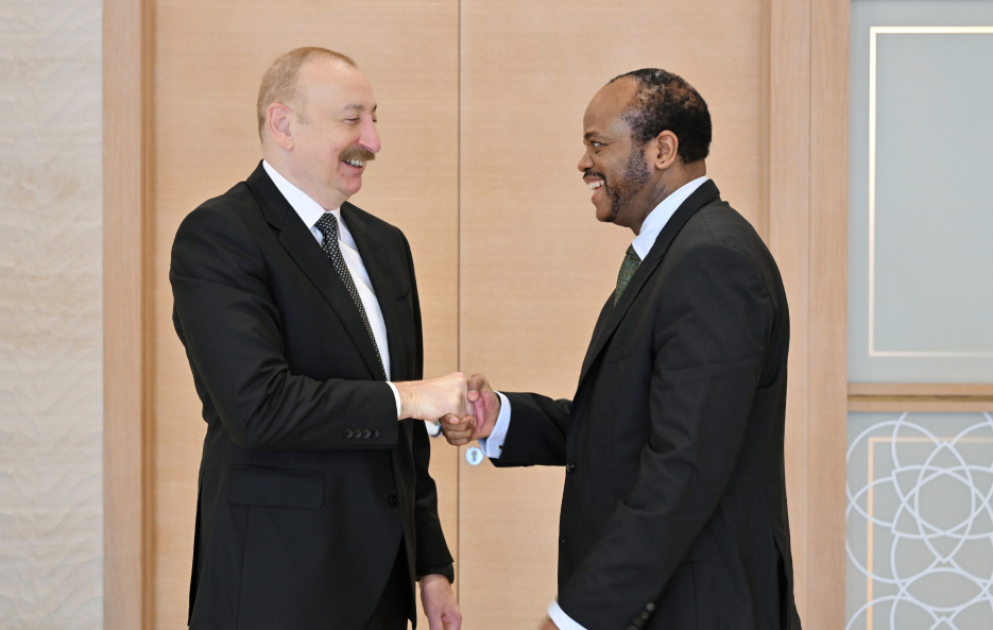 President Ilham Aliyev met with delegation led by King of Eswatini