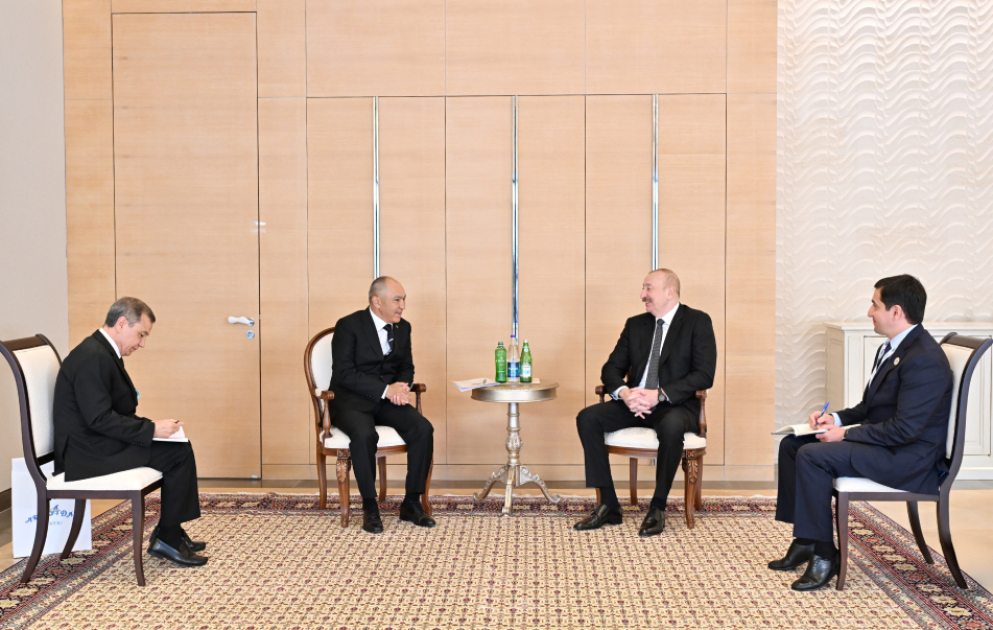 President Ilham Aliyev received Chairman of State Committee for Construction of City of Arkadag of Turkmenistan