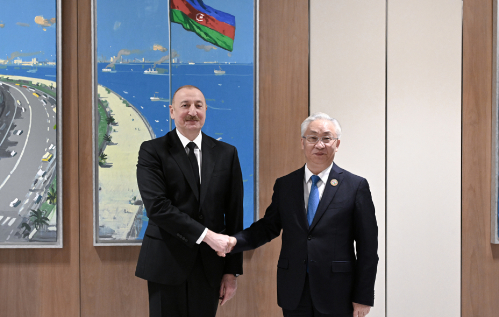 Le président azerbaïdjanais reçoit le vice-Premier ministre du Conseil étatique chinois