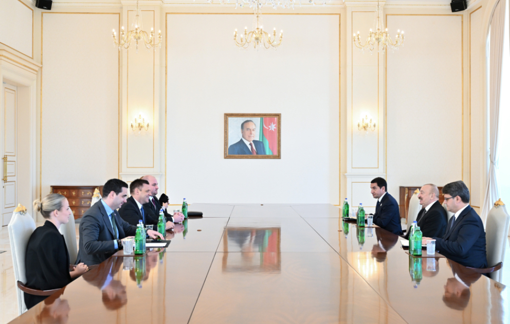 Prezident İlham Əliyev Slovakiya Baş nazirinin müavinini qəbul edib