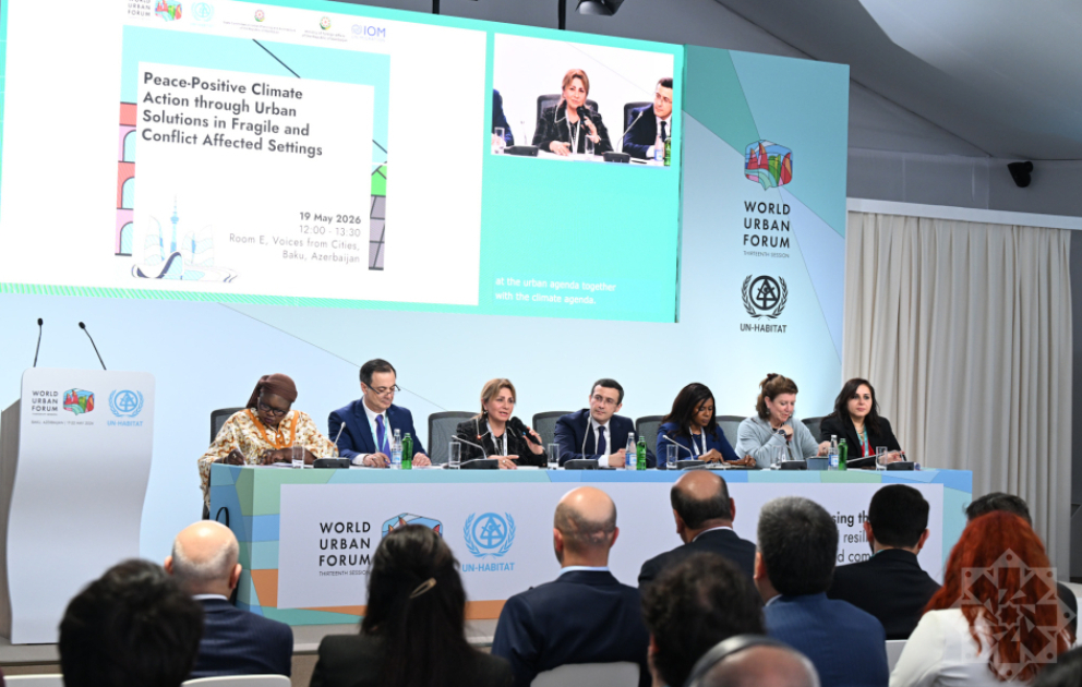 WUF13-də münaqişə və həssas şəraitdə şəhərsalma məsələlərində həllər vasitəsilə sülhə əsaslanan iqlim fəaliyyəti müzakirə olunub