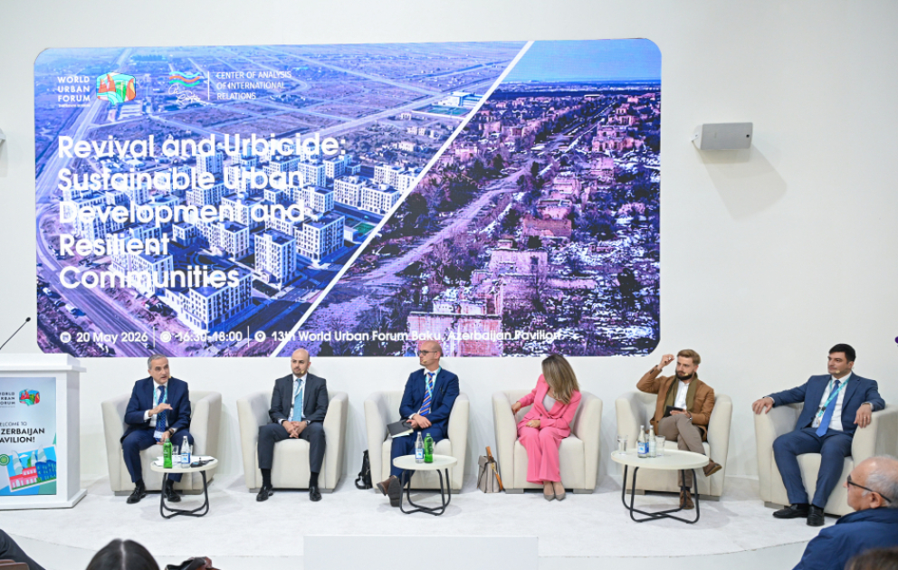 WUF13-də beynəlxalq panel sessiya - "Dirçəliş və urbisid: Dayanıqlı şəhərsalma və davamlı icmalar”