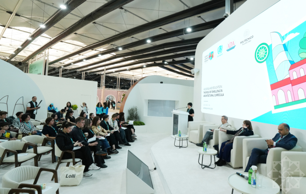 WUF13-ün Azərbaycan pavilyonunda “Mənzil və təhsil: memarlıq kurikulumlarında yaşayış mühitinin rolu” mövzusunda sessiya yekunlaşıb