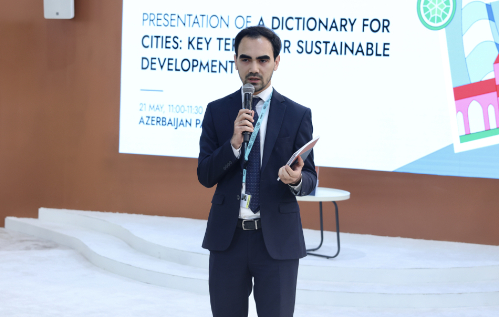 Presentation of Dictionary for Cities held at the Azerbaijan Pavilion