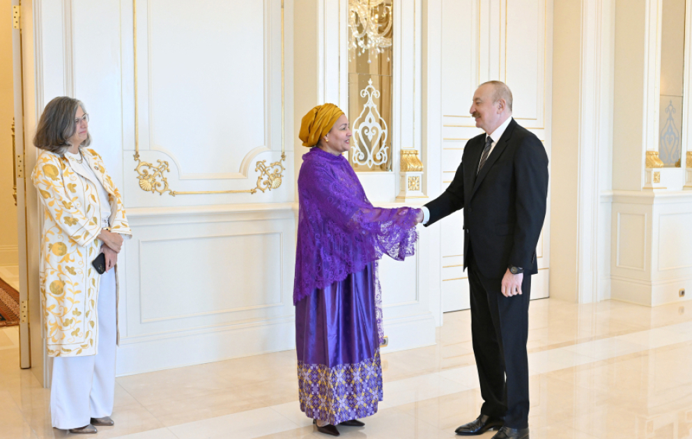 Präsident Ilham Aliyev empfängt Uno-Vizegeneralsekretärin