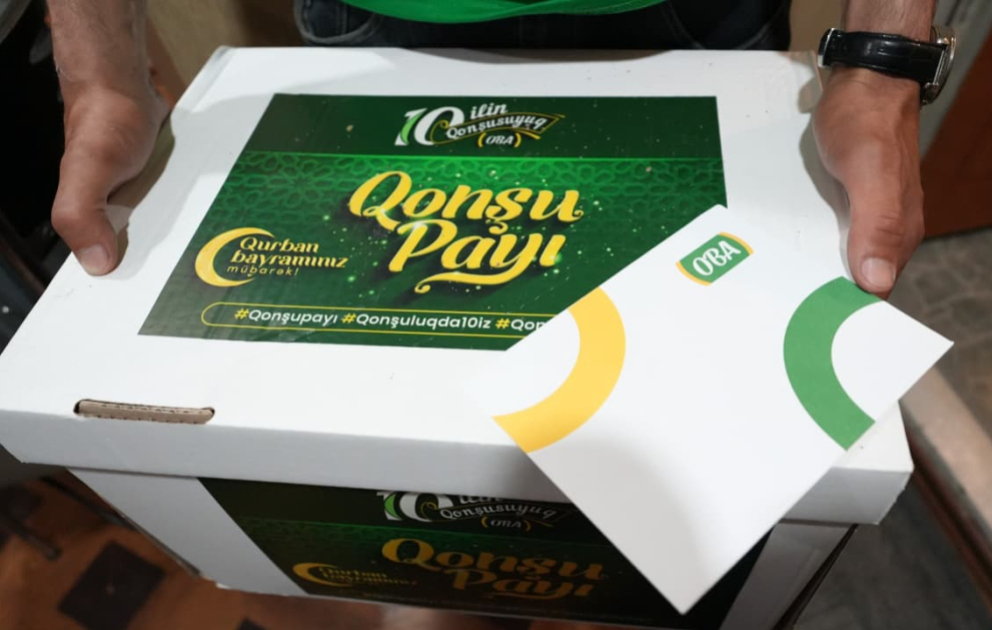 “OBA”dan Qurban bayramı münasibətilə “Qonşu payı” təşəbbüsü