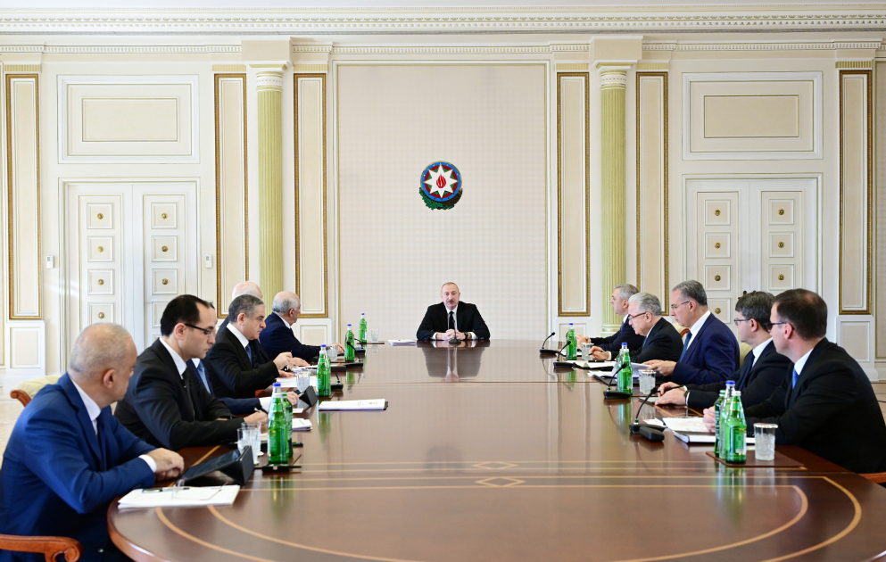 Beratung zu landwirtschaftlichen Fragen unter Vorsitz von Präsident Ilham Aliyev
