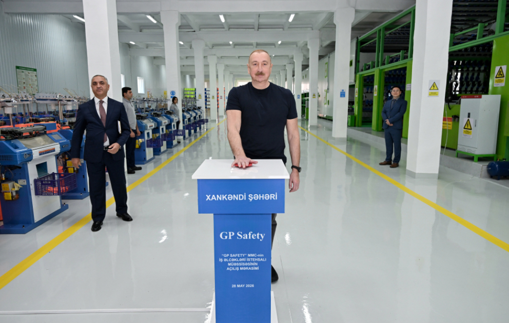 Xankəndidə iş əlcəkləri istehsalı müəssisəsinin açılışı olub