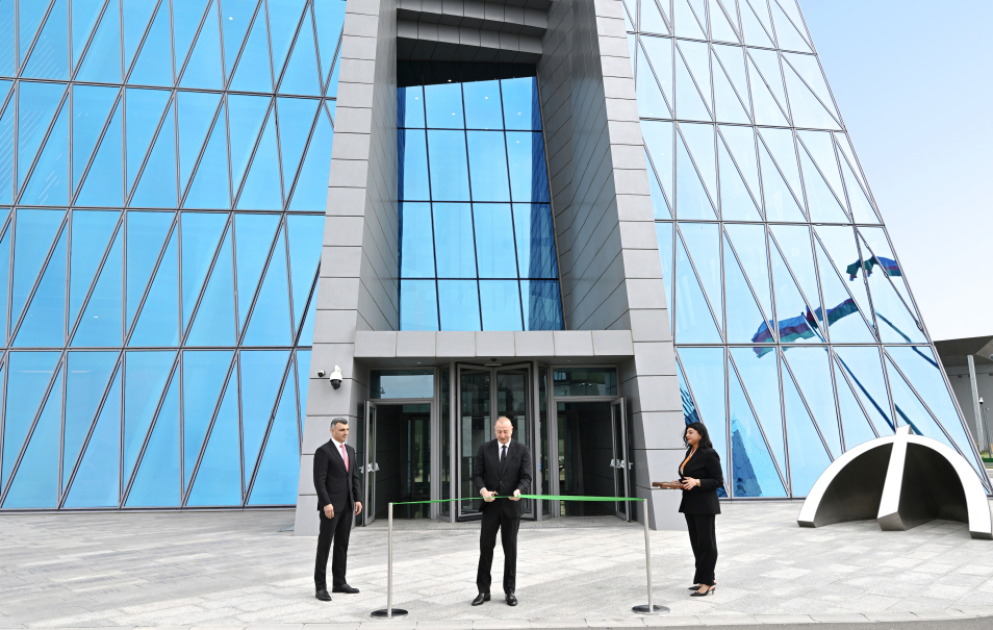 President Ilham Aliyev attended opening of new building of Central Bank