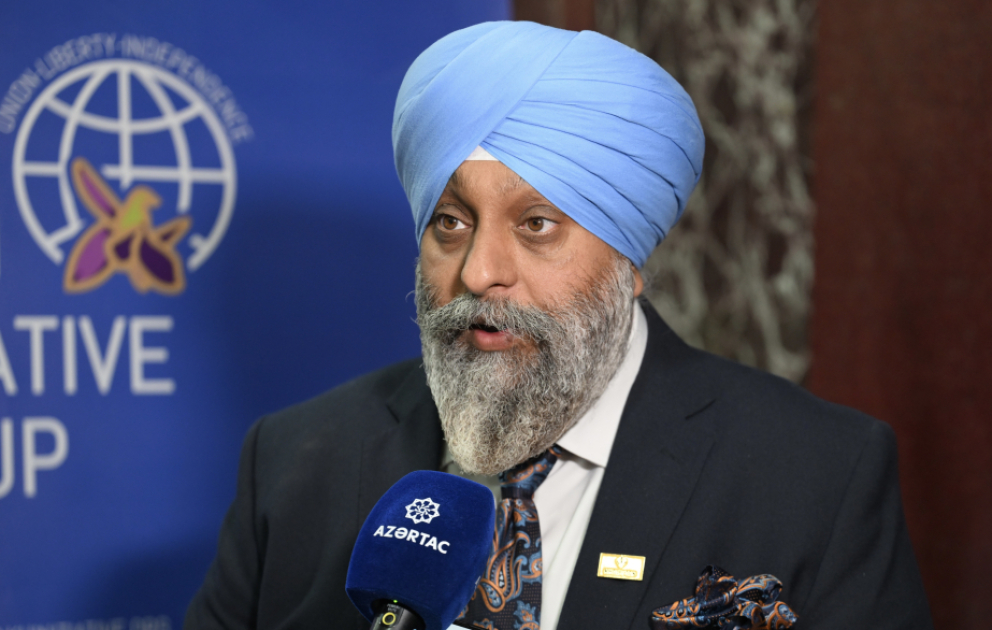 Kanada Siqh Federasiyasının üzvü: Azərbaycanda açıq dialoq üçün geniş imkanlar yaradılıb