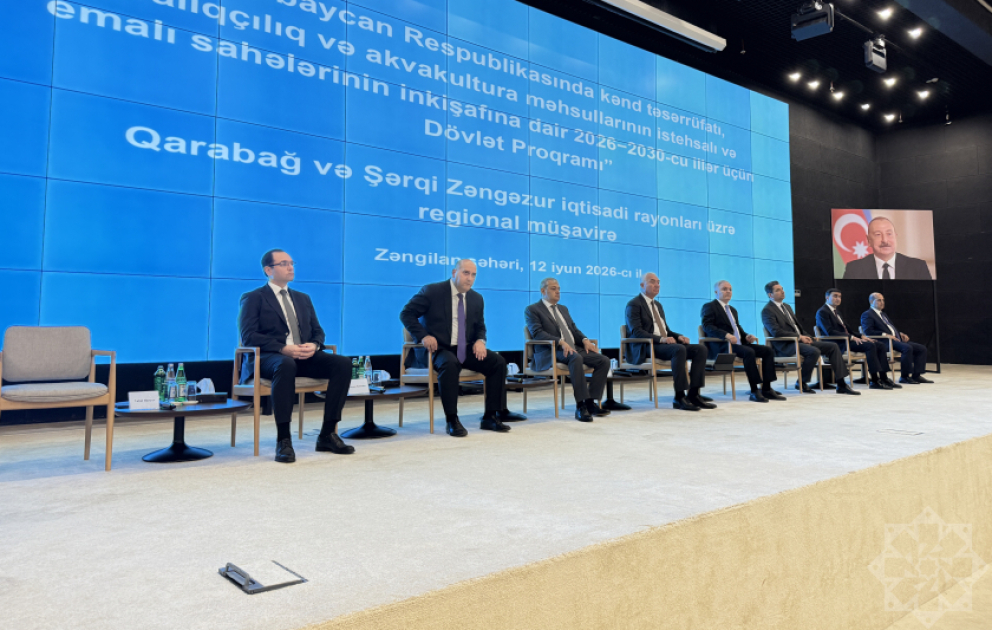 Zəngilanda Qarabağ və Şərqi Zəngəzur iqtisadi rayonları üzrə regional müşavirə işə başlayıb