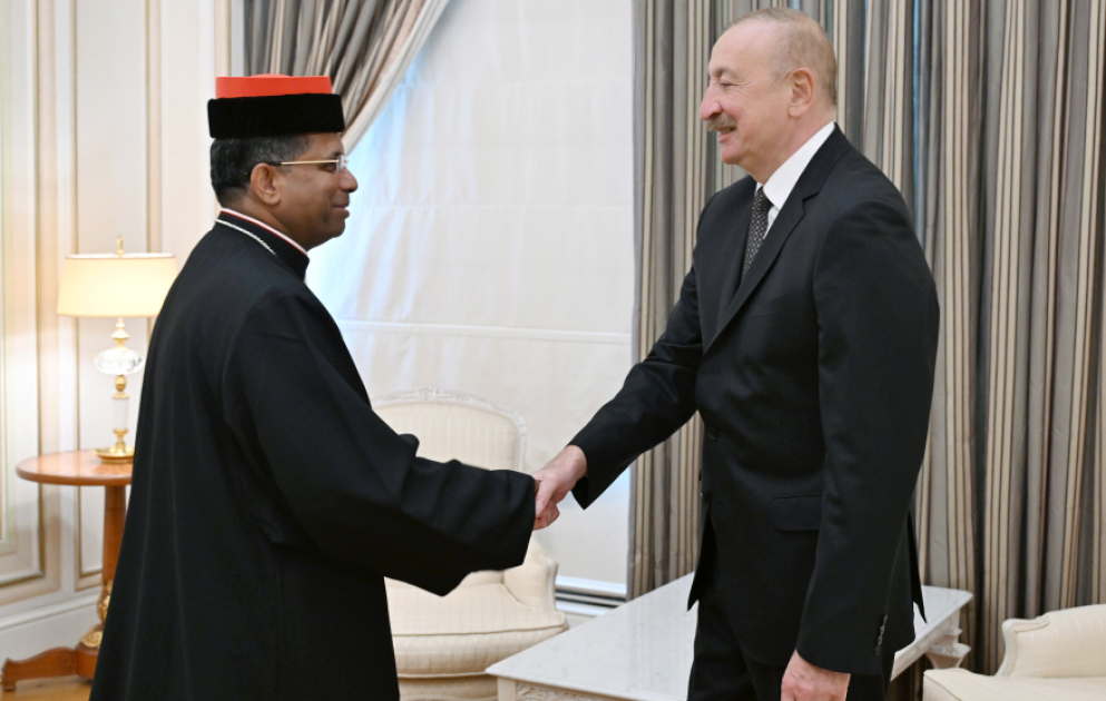 Le président azerbaïdjanais reçoit le préfet du dicastère pour le Dialogue interreligieux du Saint-Siège