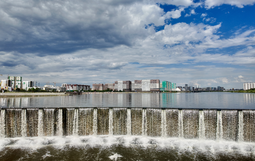«Водопад» на Есиле: плотина стала новой точкой притяжения в Астане