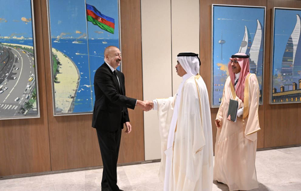 President Ilham Aliyev received delegation of heads of member institutions of Arab Coordination Group