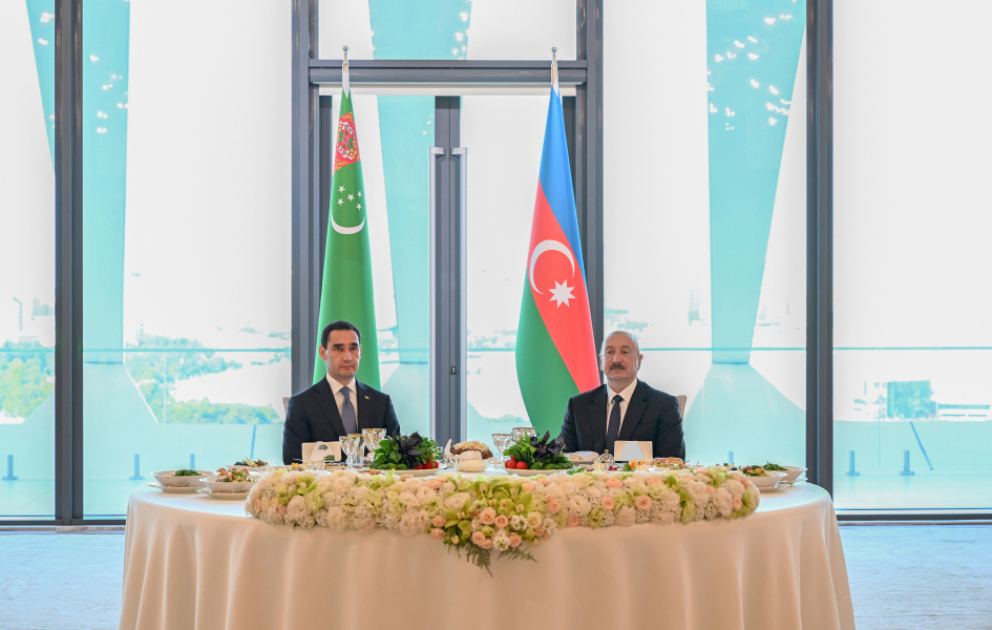 State banquet hosted on behalf of President Ilham Aliyev in honor of President of Turkmenistan