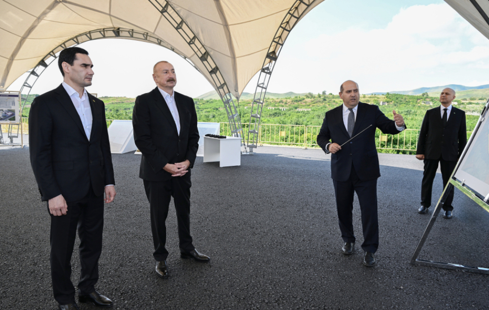 Presidents of Azerbaijan and Turkmenistan visited destroyed sites in Fuzuli city