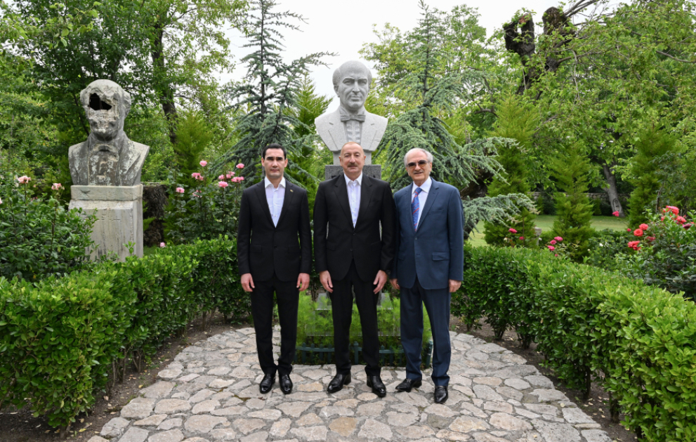 Presidents Ilham Aliyev and Serdar Berdimuhamedov visited Bulbul’s House-Museum in Shusha