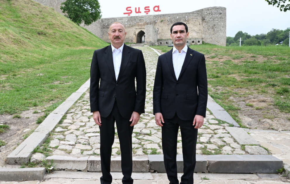 Prezident İlham Əliyevin sosial media hesablarında Sərdar Berdiməhəmmədovun Azərbaycana səfəri ilə bağlı videoçarx paylaşılıb