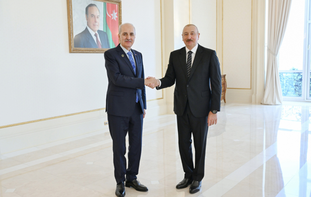 President Ilham Aliyev received delegation led by Speaker of Grand National Assembly of Türkiye