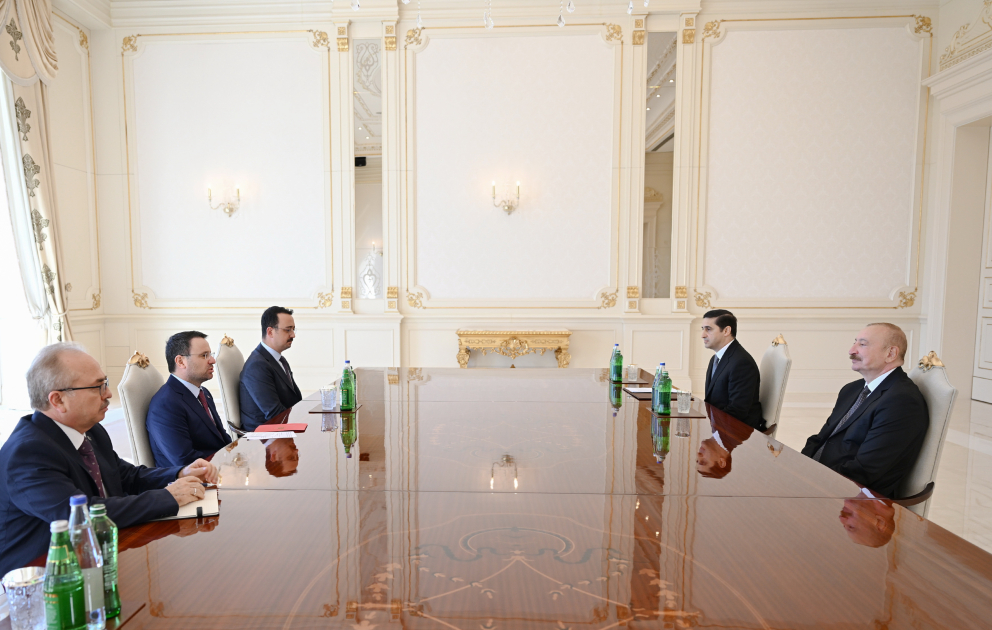 Prezident İlham Əliyev Türkiyənin ədliyyə nazirini qəbul edib