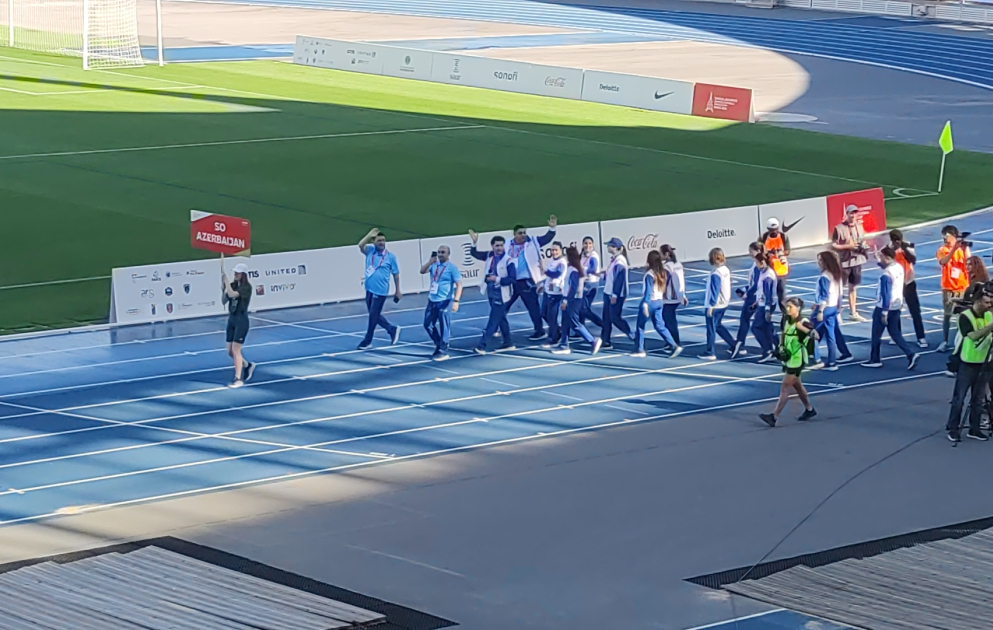Parisdə Xüsusi Olimpiya Birləşmiş Futbol Dünya Kubokunun açılış mərasimi olub