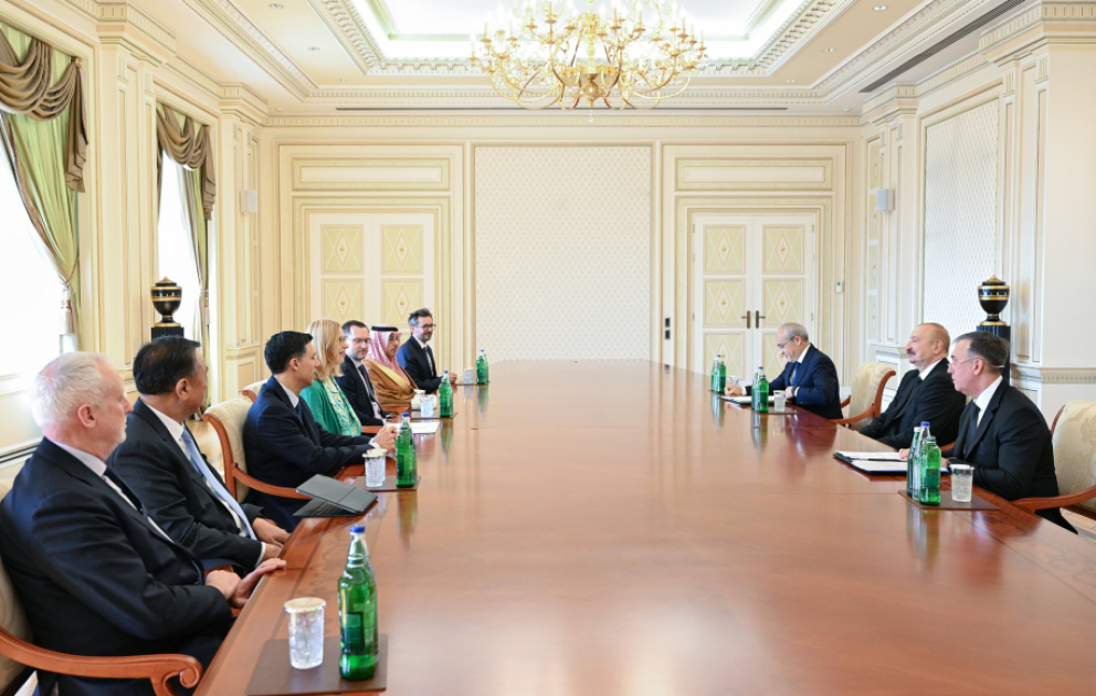Präsident Ilham Aliyev empfängt hochrangige Vertreter internationaler Organisationen