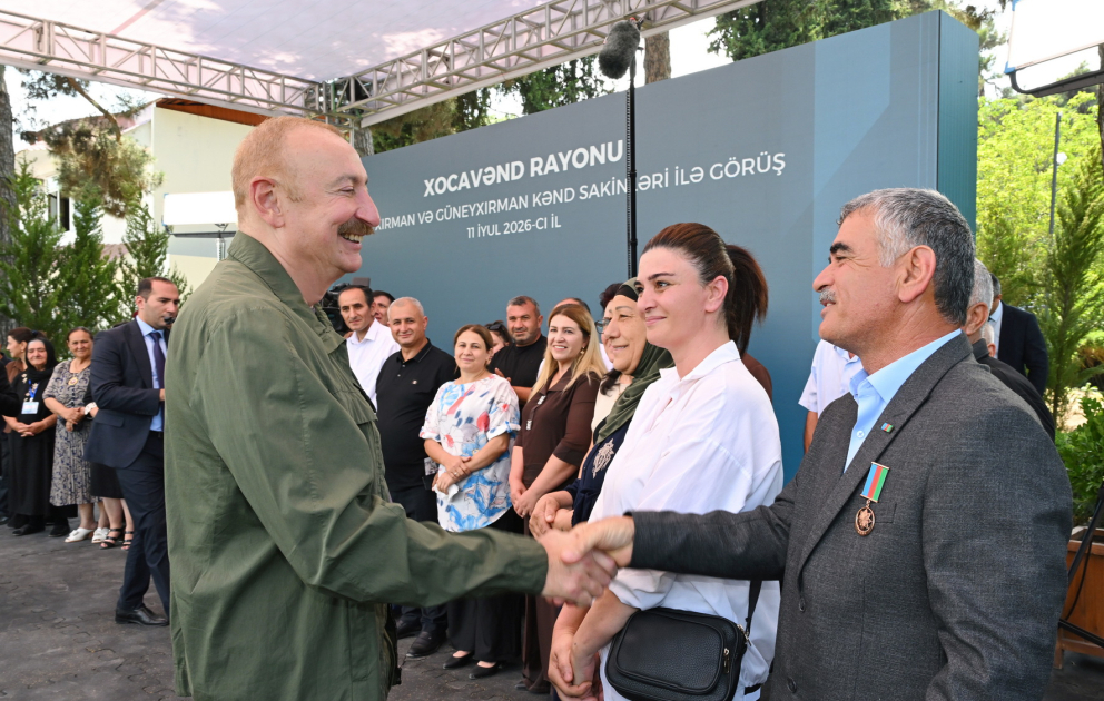 Prezident İlham Əliyev Xocavənd rayonunun Quzeyxırman kəndində olub