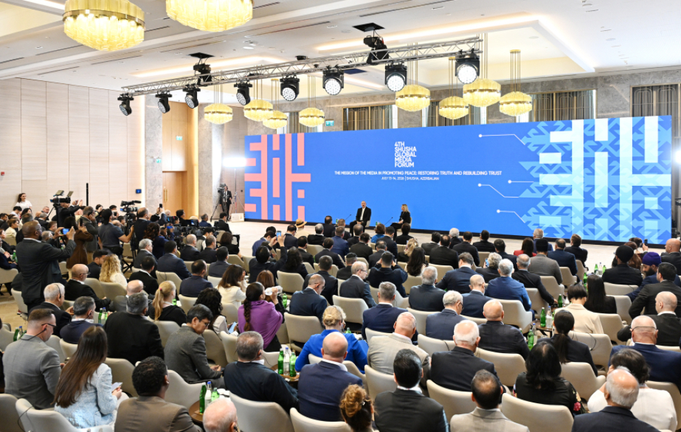 Prezident İlham Əliyev Şuşa Qlobal Media Forumunun keçirilməsinin məqsədindən danışıb