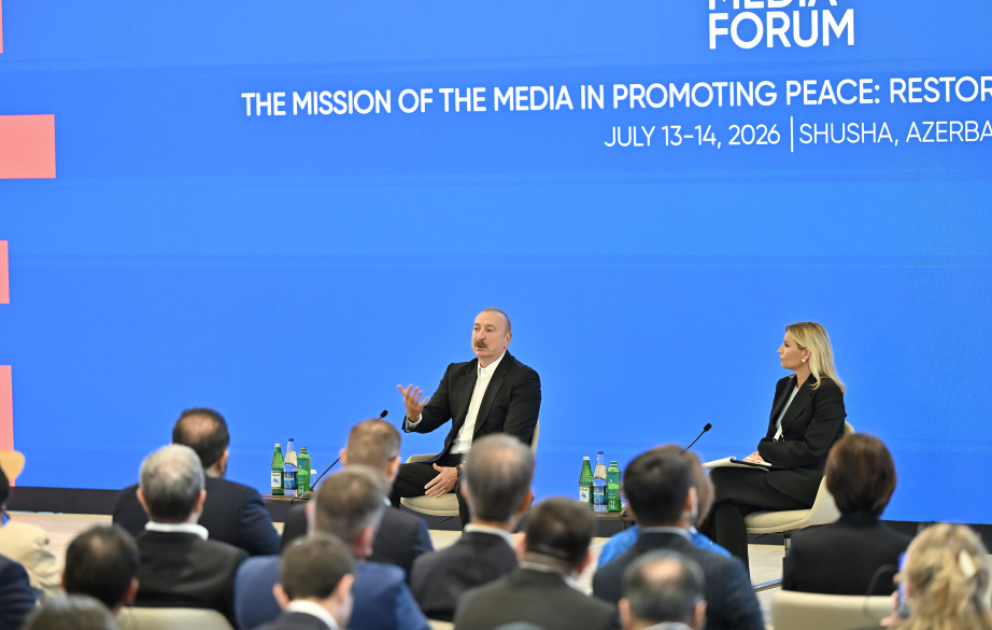 Prezident İlham Əliyevin sosial media hesablarında IV Şuşa Qlobal Media Forumu ilə bağlı videoçarx paylaşılıb