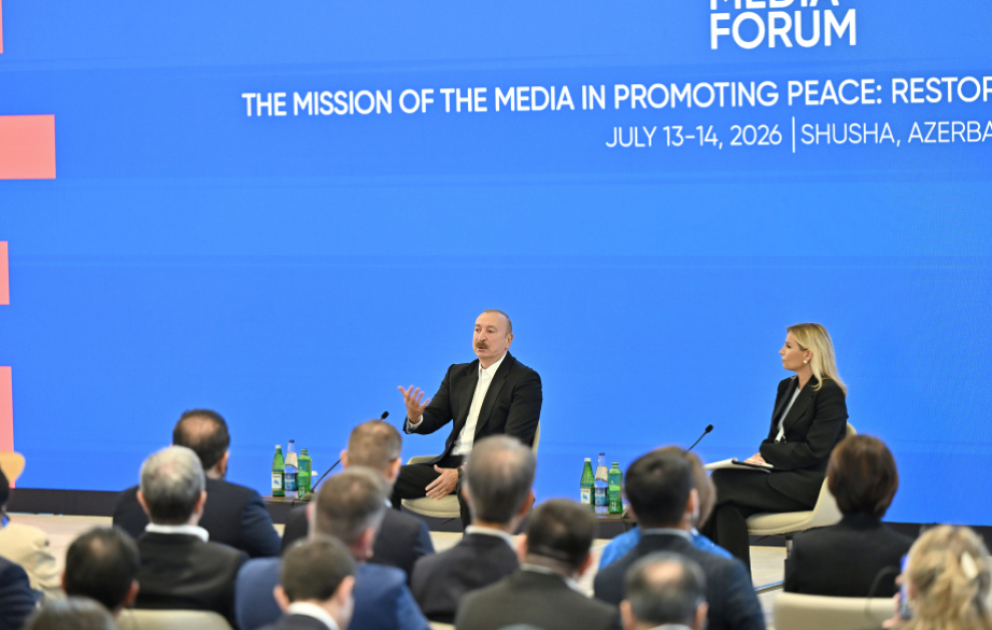 President Ilham Aliyev’s social media accounts shared video on 4th Shusha Global Media Forum