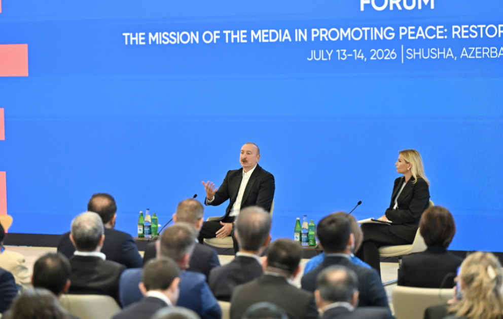 Le président Aliyev partage une vidéo relative au Global Media Forum de Choucha