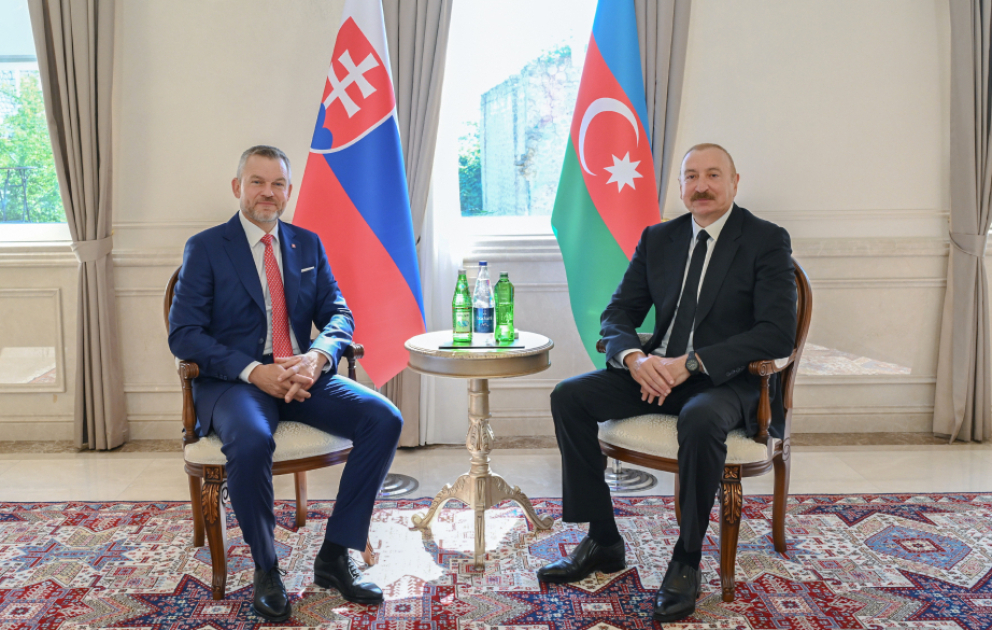 President Ilham Aliyev held one-on-one meeting with President of Slovakia in Shusha