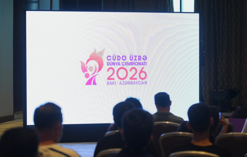 Cüdo üzrə dünya çempionatının rəsmi loqosu və tanıtım çarxı nümayiş etdirilib