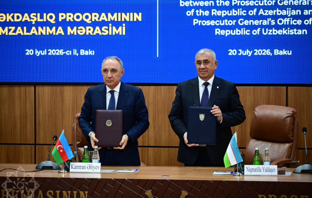 Azərbaycan və Özbəkistan Baş prokurorluqları arasında Əməkdaşlıq Proqramı imzalanıb