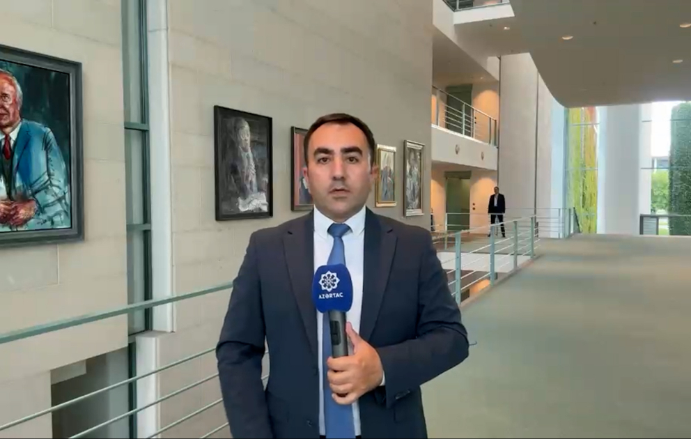 Prezident İlham Əliyevin Almaniya səfəri - AZƏRTAC-ın müxbiri xəbər verir