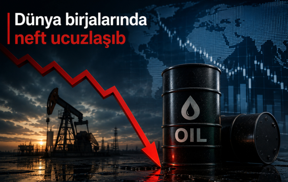 Dünya birjalarında neft ucuzlaşıb