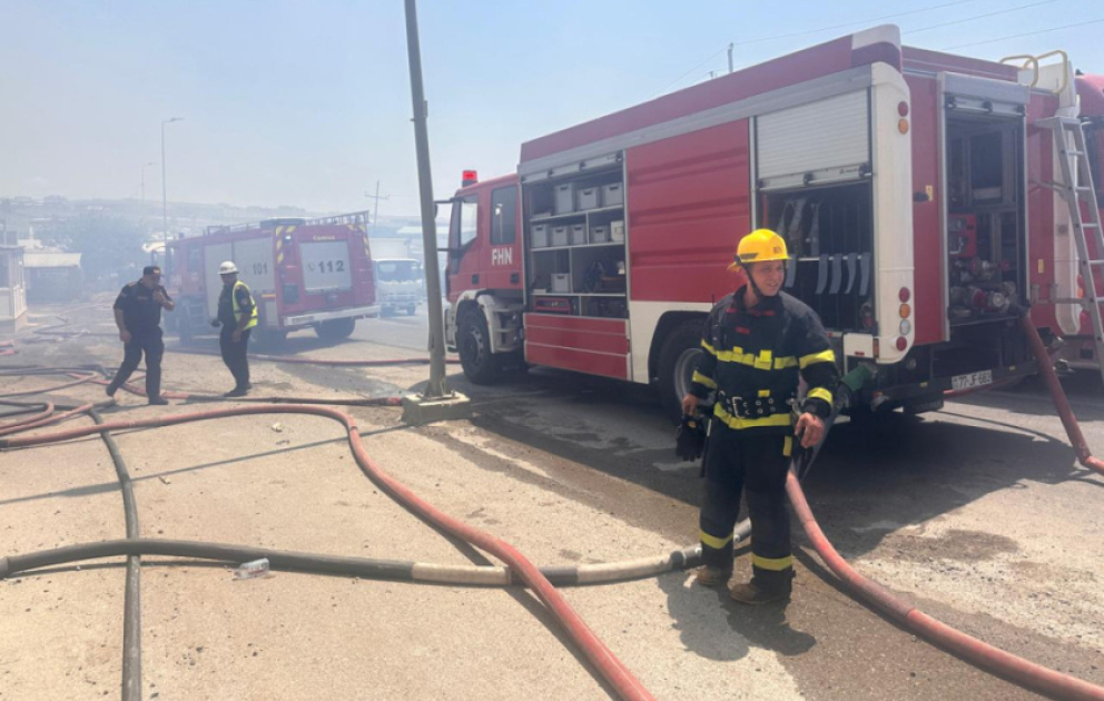 Binəqədidə obyektdə baş verən yanğın məhdudlaşdırılıb