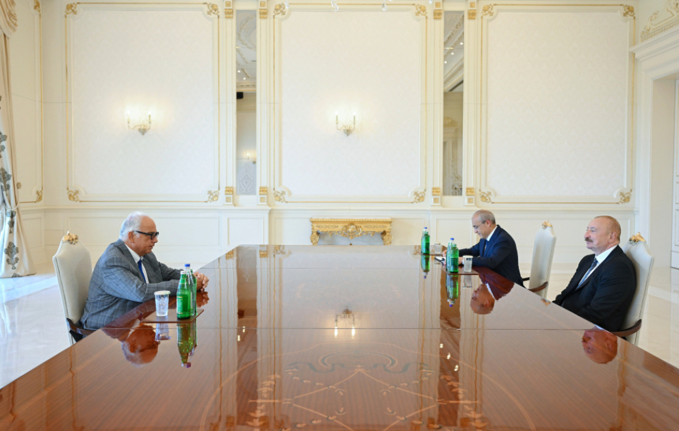 Le président azerbaïdjanais reçoit le président de l'United World Wrestling