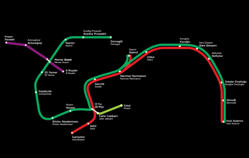 Bakı metrosunda Qırmızı və Yaşıl xətlərin ayrılması layihəsinə start verilir