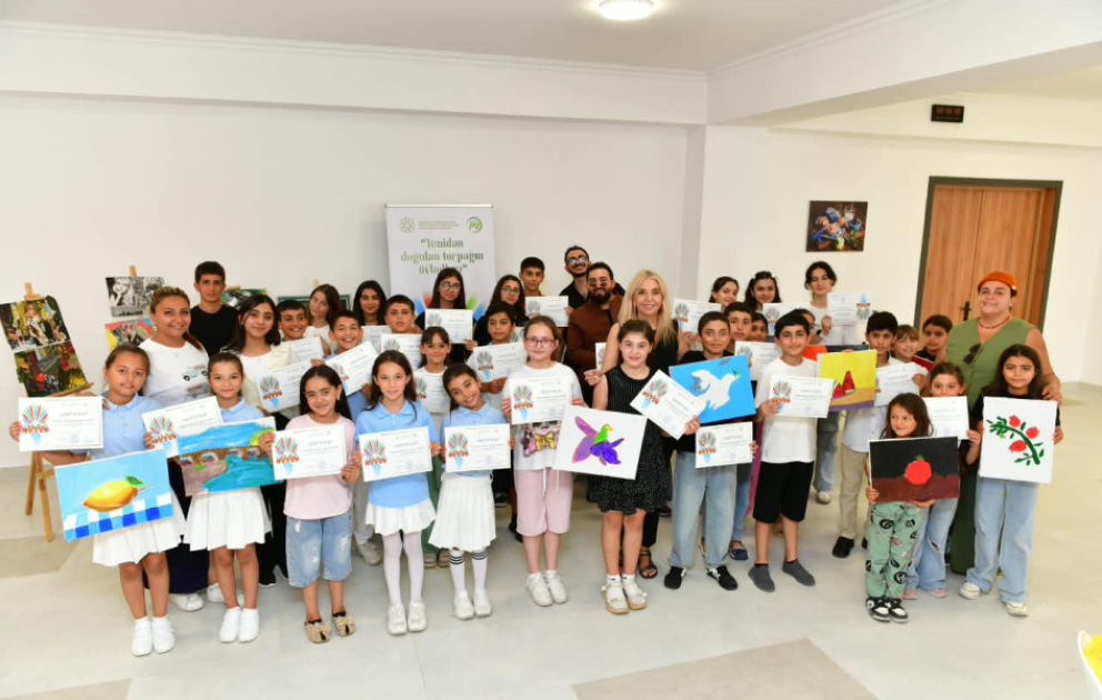 Cəbrayılda uşaqlar və yeniyetmələr üçün yaradıcılıqla bağlı ustad dərsləri təşkil edilib