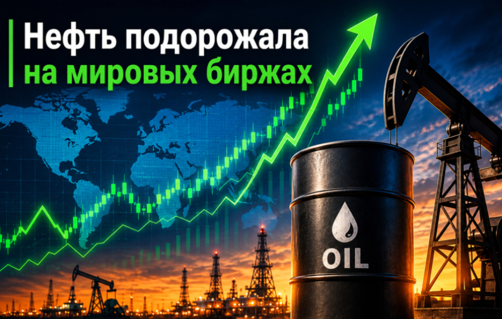 На мировых биржах выросли цены на нефть